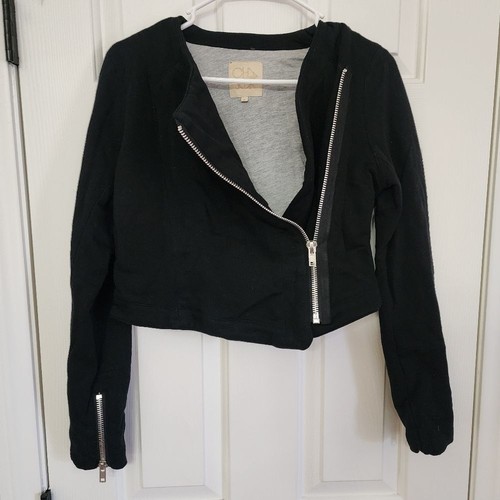 VETEMENTS Giacca Moto Chaser 100% Tessuto Cotone Taglia Small con Cerniera Laterale Taglia Small