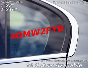 on my way to fck your btch custom window sticker decal glass bumper humor - Picture 1 of 1