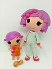 Lalaloopsy Little Sister Squirt Lil'Top 7" w Pet & Large 12" Full Size Doll 2009