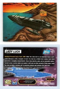 Lady Luck #21 Star Wars Vehicles 1997 Topps Trading Card - Picture 1 of 1