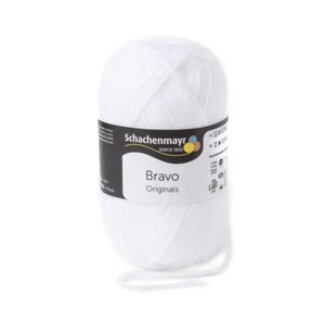 BRAVO von Schachenmayr - WEISS (08224) - 50 g / ca. 133 m Wolle - Bild 1 von 4