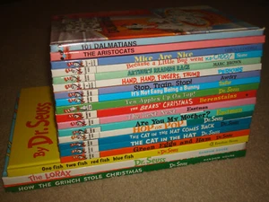 Bright and Early Beginner Books LOT Dr Seuss Cat in the Hat Lorax Disney HC Kid - Picture 1 of 12