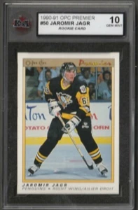 1990-91 rc Jaromir Jagr Rookie Card #50 O-Pee-Chee rc Graded 10 Gem Mint  - Bild 1 von 4