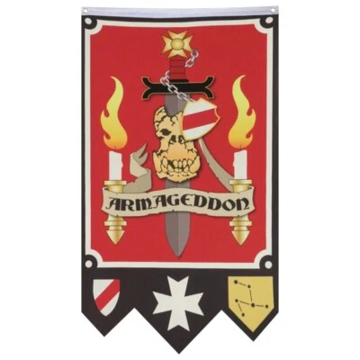 black templars 3# Armageddon flag banner 30x50inch Home Garden Party Decoration - Image 1 of 4