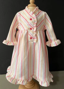 American Girl Doll Kit Kittridge Flannel Style, Striped Nightgown - Picture 1 of 2