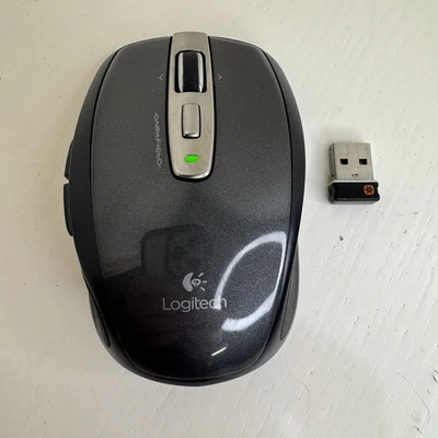 Logitech Anywhere MX Wireless Laser Mouse With Dongle Darkfield Tested Working - Image 1 of 4