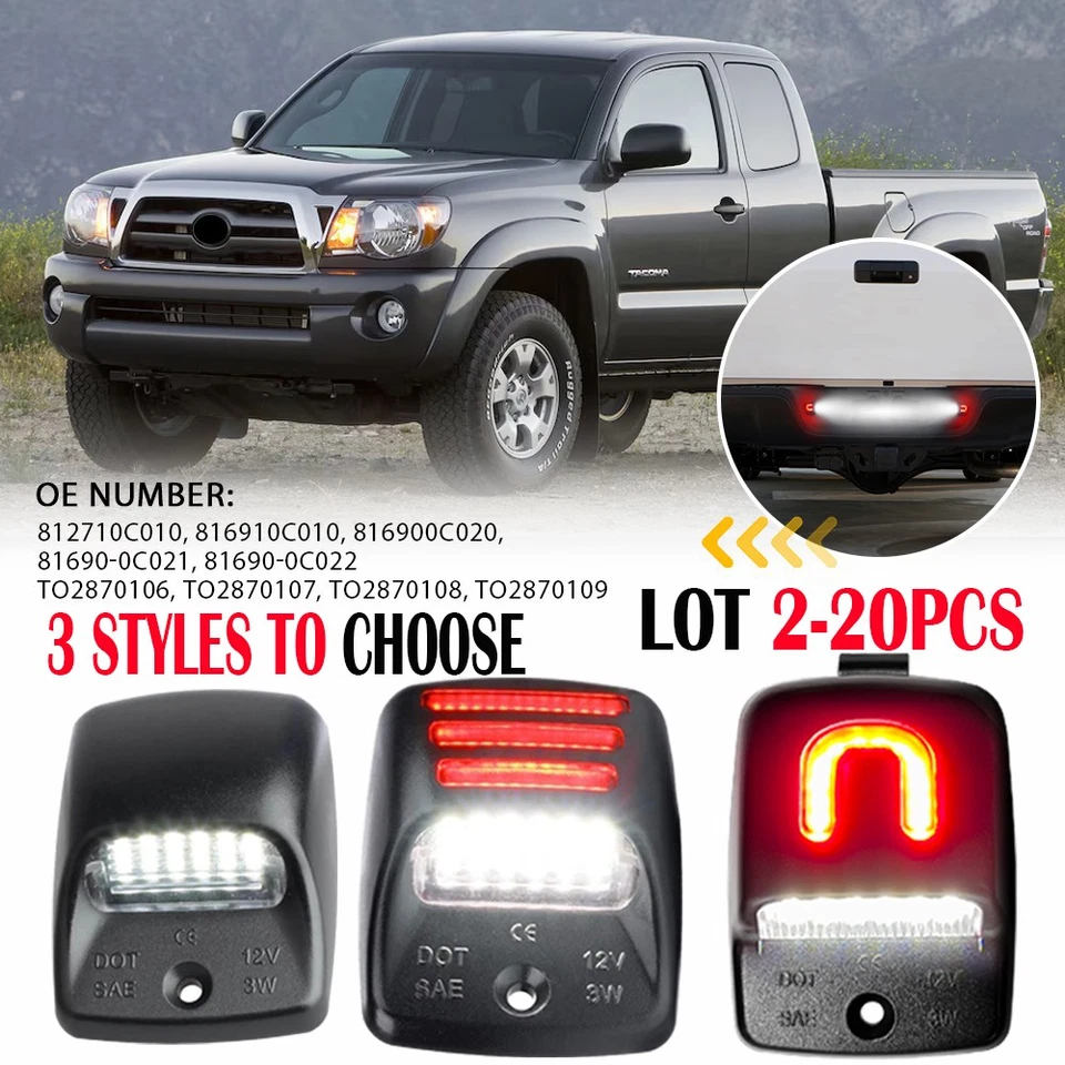 2-20X LED License Plate Lights For 2005-2015 Toyota Tacoma/2000-13 Toyota Tundra - Image 1 of 1