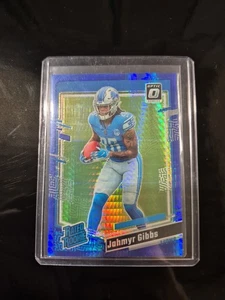 2023 Panini Donruss Optic - Rated Rookie Jahmyr Gibbs #236 Blue Hyper Prizm (RC) - Bild 1 von 2
