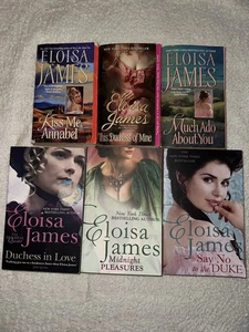 Eloisa James Book Bundle X 6, Romance, Classical, Drama, Womens Fiction, (Xxx) - Picture 1 of 6