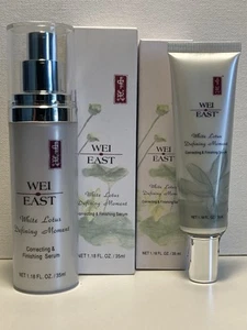 Wei East White Lotus Set x2 Correcting & Finishing Serum Pump & Tube 1.18oz - Picture 1 of 5