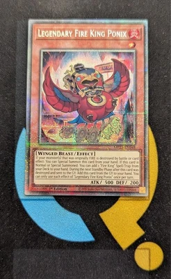 MP25-EN048 Legendary Fire King Ponix Starlight Rare 1st Edition YuGiOh Card - Image 1 of 3