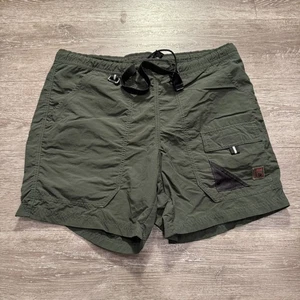 Pantaloncini sportivi vintage Eddie Bauer uomo verde medio cintura escursionismo cargo nylon - Foto 1 di 11