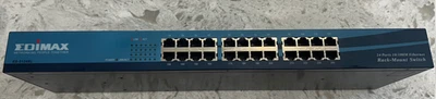 EDIMAX 24-PORT RACK MOUNT ETHERNET SWITCH - Image 1 of 4