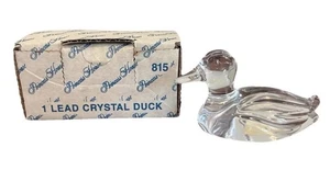 Figura Pisapapeles Casa Princesa Pato Cristal Mallardo Alemania De Colección 24% Plomo - Imagen 1 de 6
