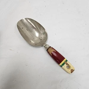 Vintage A&J Level Full 1/4 Cup Measuring Canister Scoop Red Handle US Farmhouse - Picture 1 of 5