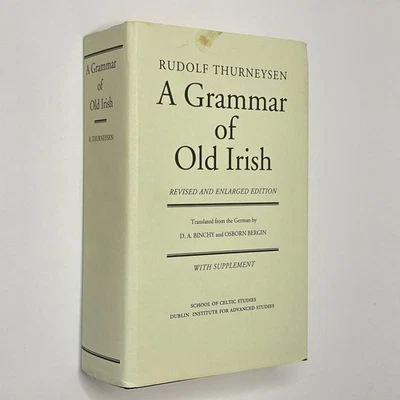 Celtic Studies "A Grammar of Old Irish" Rudolf Thurneysen (1993, Hardcover) - Image 1 of 4