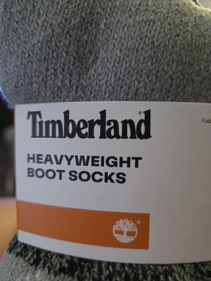 Timberland Heavyweight Boot Socks One Size Grey New! - Image 1 of 3