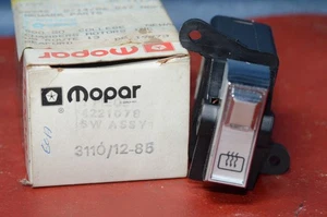 NOS 1984-88 Chry NY Lebaron Dodge 600 REAR WINDOW DEFROSTER SWITCH Mopar 4221078 - Picture 1 of 9