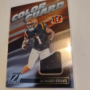 2024 Panini Zenith Color Guard Jamarr Chase PATCH Bengals #CG15 Memorabilia - Picture 1 of 2