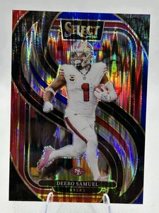 2024 Panini Select - Premier Level Deebo Samuel #146 Red & Blue Prizm Shock - Picture 1 of 2