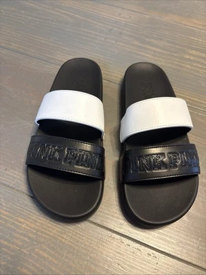 Sandalias Victoria's Secret Rosa Doble Correa Slides Para Mujer Talla 8 Nuevas con Etiquetas Foto 1 de 4
