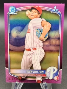 2025 1st Bowman Chrome ~ Wen-Hui Pan ~ Fuchsia Wave Refractor /199 ~ BCP-6 - Picture 1 of 2