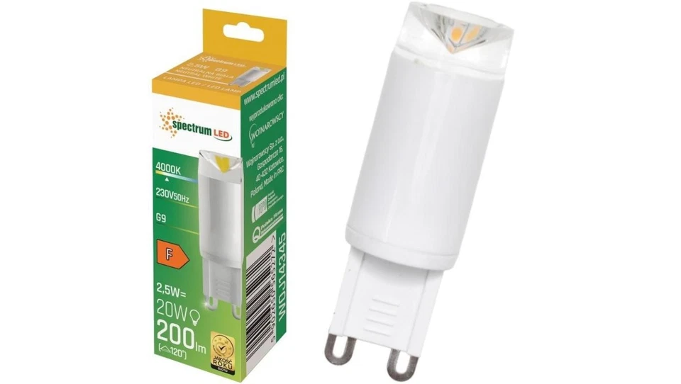 Żarówka ceramiczna LED G9 230V 2,5W 200lm neutralna - Image 1 of 1