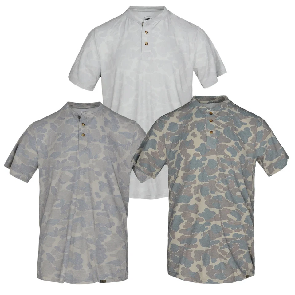 Banded Whiskey Creek Short Sleeve Henley – Breathable Casual Outdoor Shirt - Image 1 of 1