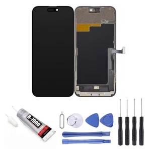 VITRE TACTILE + ECRAN LCD iPhone X XR XS 11 12 13 14 15 Pro Max Mini + OUTILS - Afbeelding 1 van 26
