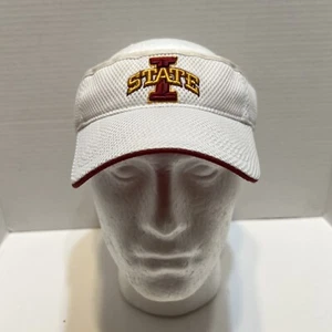 Iowa State Cyclones Visor Adult White StrapBack Adjustable Hat Cap Retro OSFA - Picture 1 of 9