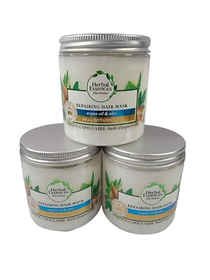 3 Herbal Essences Bio-Renew Argan Oil & Aloe Botanical Repairing Hair Mask 8 Oz - Image 1 of 4