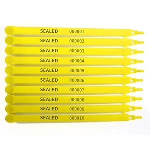 Inventory Clearance 100PC Tamper Seal Security Tags Plastic Zip Tie for Trail... - Picture 1 of 6