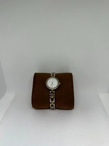 Timex Essentials Watch Women Silver Gold Two Tone Round - Picture 1 of 8