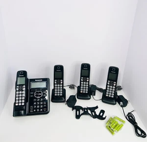 Panasonic KX-TGF544B 4 telefoni cellulari 1,9 GHz sistema telefonico cordless chiamata one-touch - Foto 1 di 10