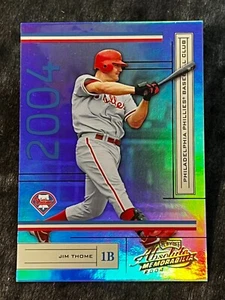 2004 Donruss Playoff ABSOLUTE MEMORABILIA Jim Thome 1169/1349 - Picture 1 of 4