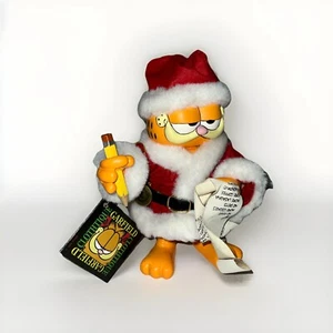 "Estatuilla Garfield Navidad Pata Santa Claus 1996 Possible Dreams Vintage 8""" - Imagen 1 de 8