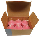 Nos Retired Partylite Box Of 6 Pink Votive Candles Tropical Daiquiri V06287