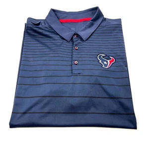 Nike Dri-Fit Houston Texans Herren Poloshirt dunkelblau gestreift NFL Bekleidung 2XL - Bild 1 von 12