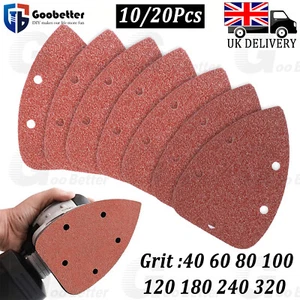 Mouse Detail Sander Sandpaper Hook Loop Sanding Pads Sheets 40 60 80 to 320 Grit - Picture 1 of 22