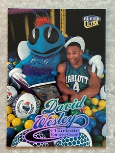 1998-99 Fleer DAVID WESLEY "Ball Pit Mascot" Funny Real NBA Basketball Card #24 - Picture 1 of 3