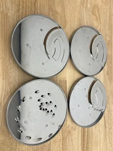 Cusinart DLC-X Food Processor Blades Lot of 4 Blades 2MM, 4MM, 6MM SHREDDING - Picture 1 of 5