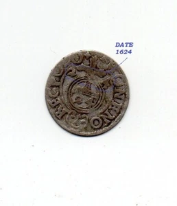 1624 Poland 1/24 Thaler Silver Coin - King Sigismund III - Picture 1 of 2