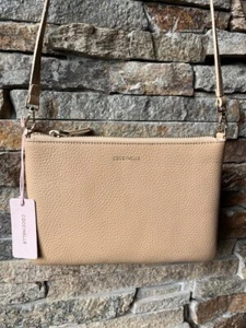 NWT Italian COCCINELLE Grained leather Small cross body bag w/adjustable strap - Picture 1 of 3