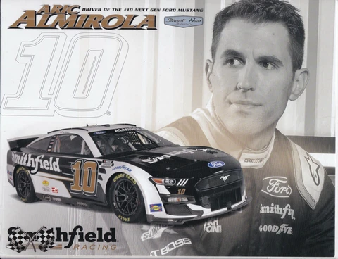 2022 ARIC ALMIROLA SMITHFIELD NASCAR CUP SERIES POSTCARD Cover