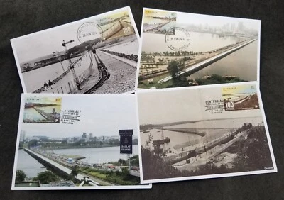 [SJ] Singapore Malaysia Joint Issue 100th Johor Causeway 2024 Bridge (maxicard) - Image 1 of 4