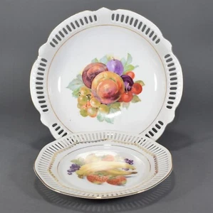 Porzellan Schale Obstschale Teller Obstteller fruit plate dish bowl Jugendstil - Bild 1 von 6