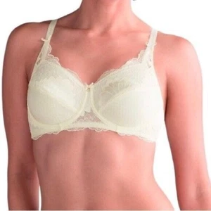 Amoena Aurelie Size 34D Wired Mastectomy Bra Lace & Gold Tone Detailing - Picture 1 of 15