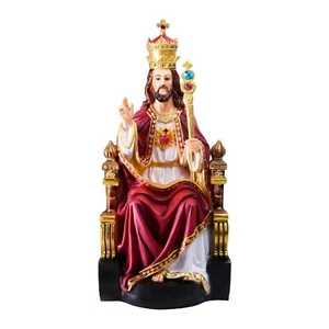 The King Statues Jesus Christian Gifts Home Decor God Idol Showpiece for Table - Picture 1 of 5