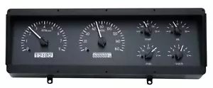 Dakota Digi. 78-88 Oldsmobile Cutlass Analog Gauges Black White VHX-78O-CUT-K-W - Picture 1 of 7