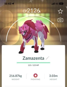 Shiny Zamazenta LUCKY TRADE Pokemon Trade Go Pokémon Geschenke Beschreibung lesen - Bild 1 von 1